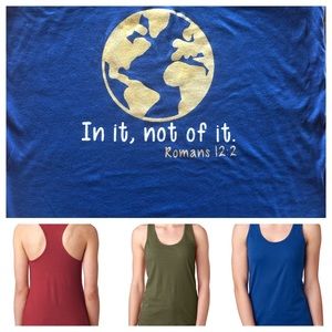 Hand screen printed tanks